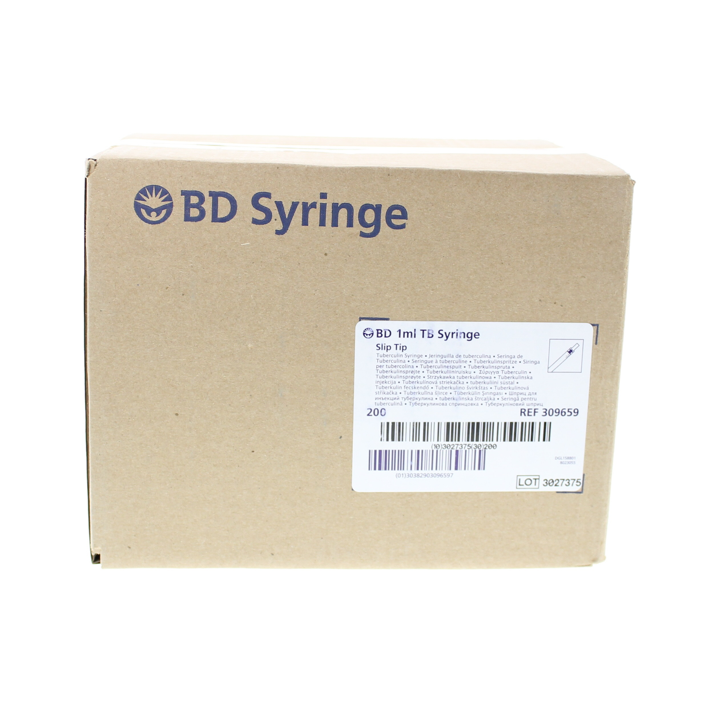 BD 1cc TB Syringe (Luer-Slip) - Box/200